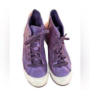 Marie Club Purple Leather High Top Women’s Sneakers size 36